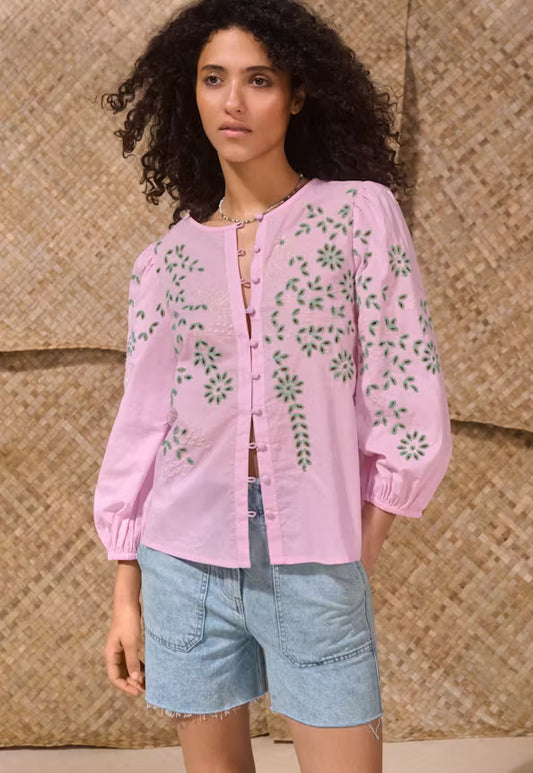 Eubanks-Cutwork blouse